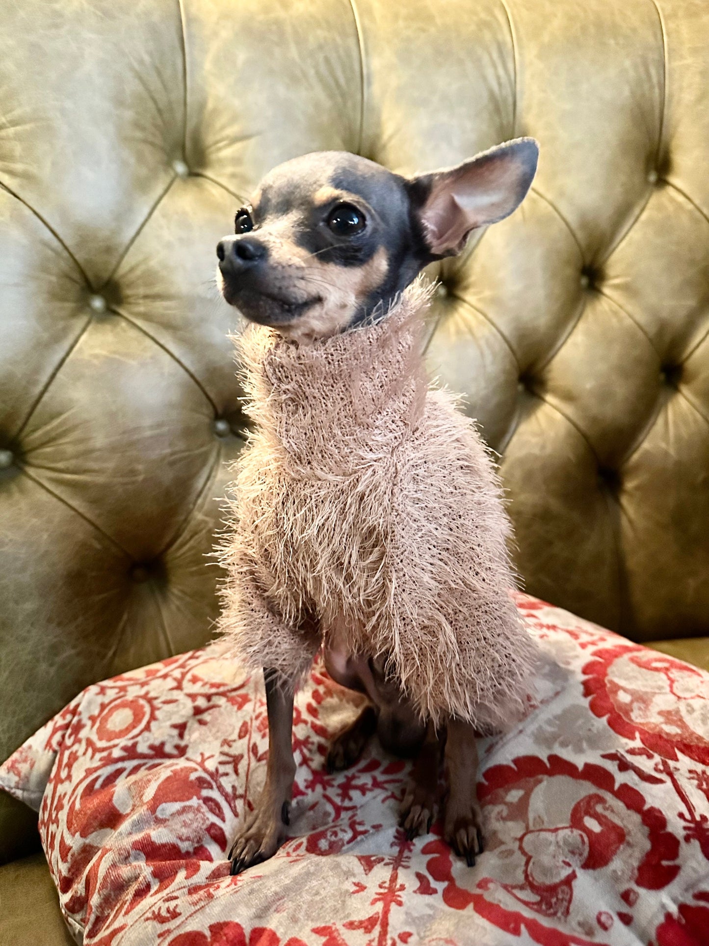 Made to Measure Ultra-Soft Fluffy Turtleneck sweater