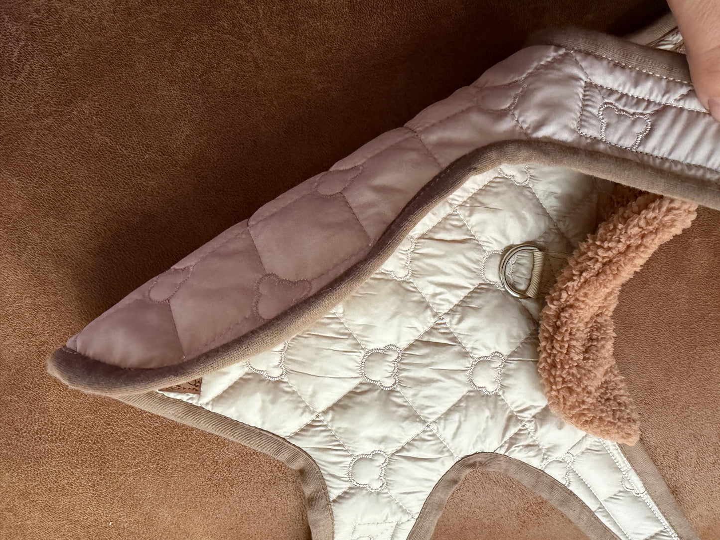 Made to Measure dog puffer jacket easy to put on and take off, fully customisable