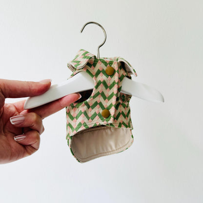 XXXS micro pup One-of-a-kind jacket ZigZag