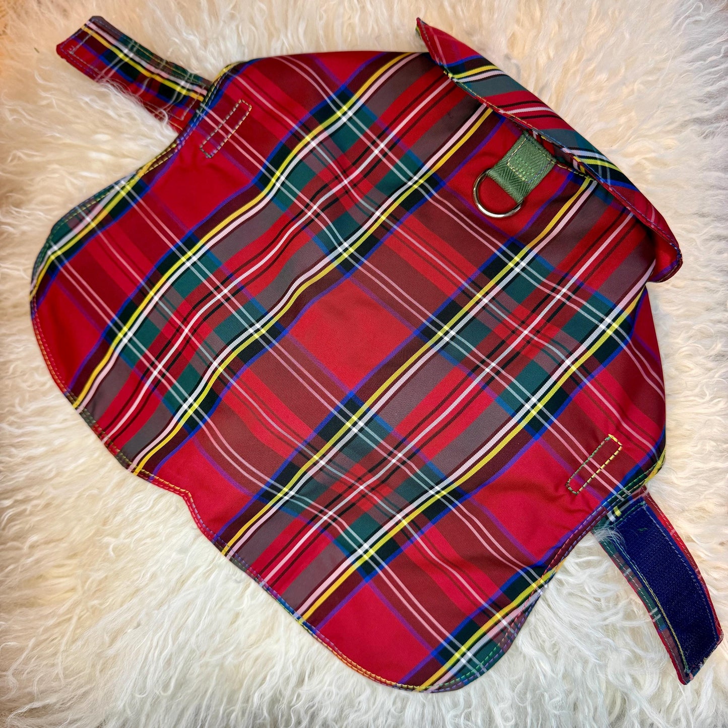 Made to Measure & fully customisable dog raincoat lined with cotton fleece or jersey